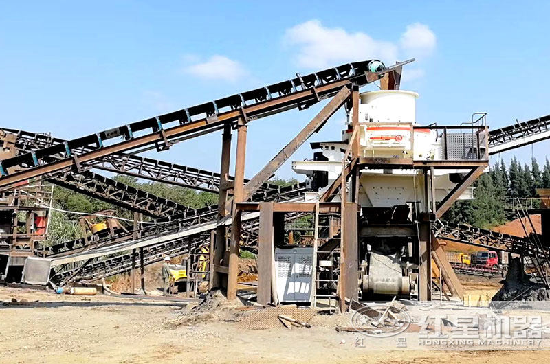 制砂機(jī)成品粒型好，成品多用于建筑工程，道路基建